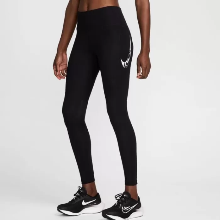 Nike Dri-FIT Fast Swoosh Mid-Rise 7/8 Tights Negro Best Sale