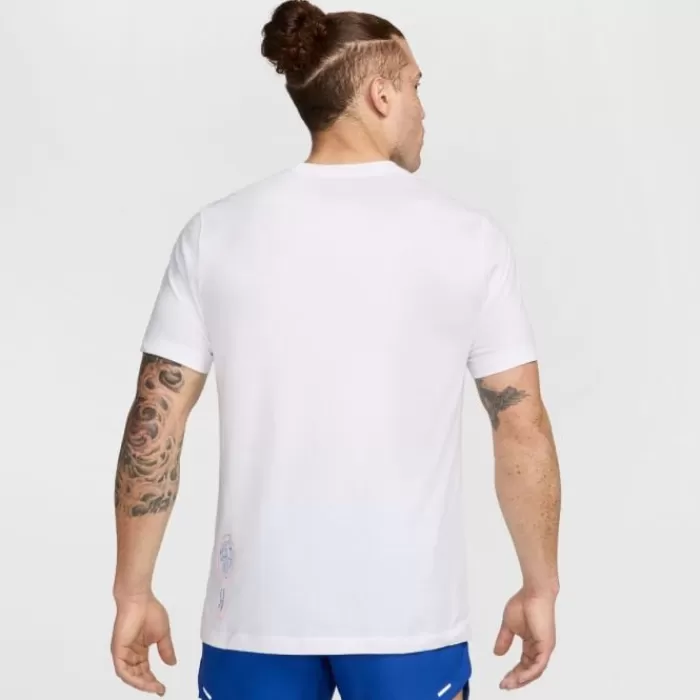 Nike DRI-FIT Founders Short Sleeve Tee Blanco Flash Sale