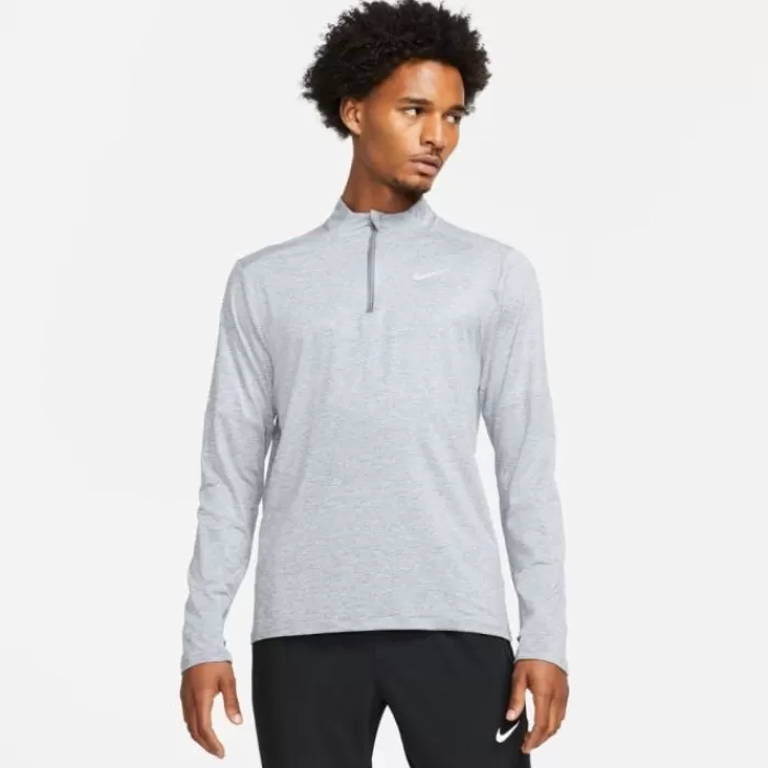 Nike Dri-FIT Half Zipp Long Sleeve Gris Discount