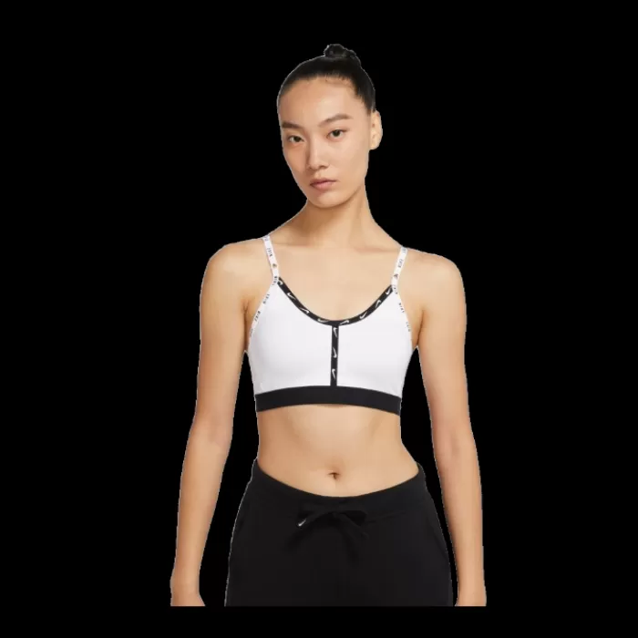 Nike Dri-fit Indy Logo Tp Bra Blanco Cheap