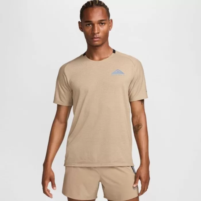 Nike Dri-FIT Solar Chase Short Sleeve Tee Marrón Outlet