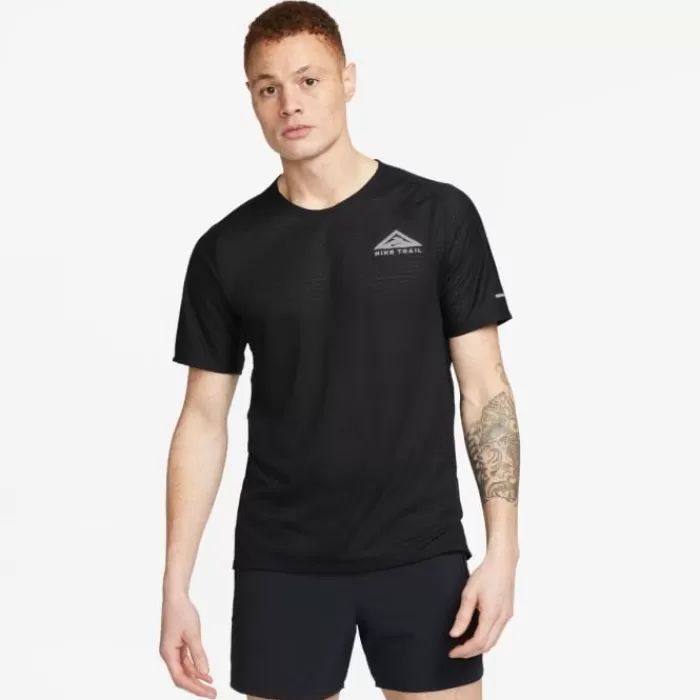 Nike Dri-FIT Solar Chase Short Sleeve Tee Negro Fashion