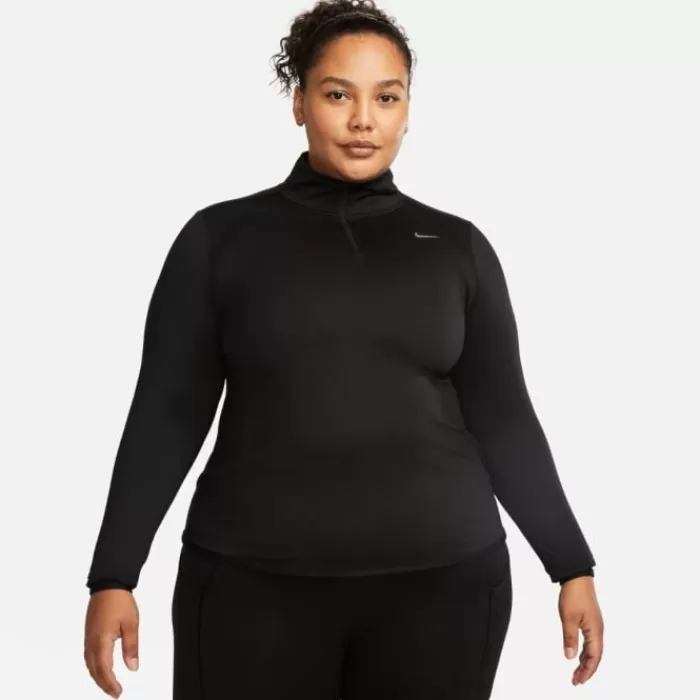 Nike Dri-Fit Swift Element HZ Top (Plus Size) Negro Discount