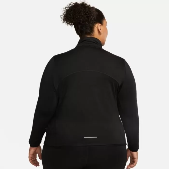 Nike Dri-Fit Swift Element HZ Top (Plus Size) Negro Discount