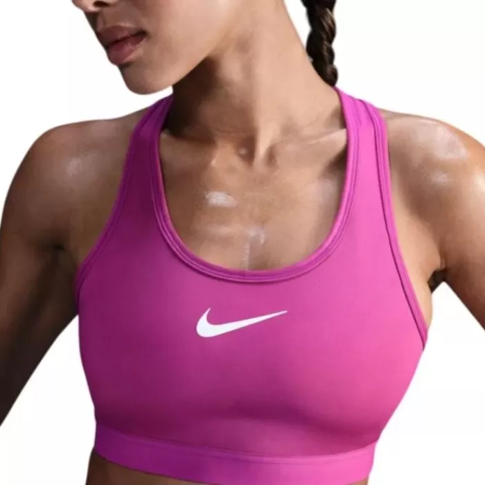 Nike Dri-FIT Swoosh High Support Bra Morado Cheap