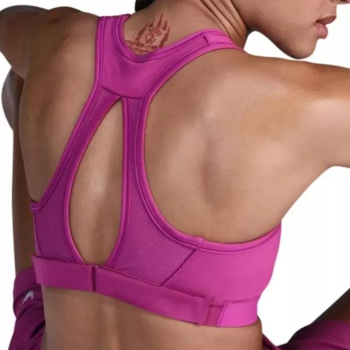 Nike Dri-FIT Swoosh High Support Bra Morado Cheap