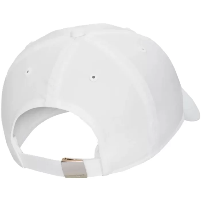 Nike Dri-FIT Unstructured Metal Swoosh Cap Blanco Outlet