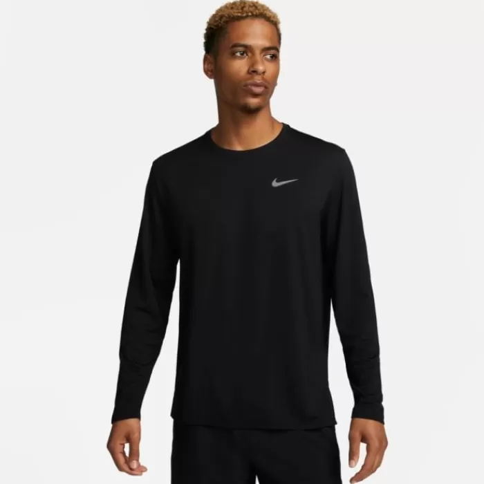 Nike Dri-FIT UV Miler Long Sleeve Tee Negro Cheap