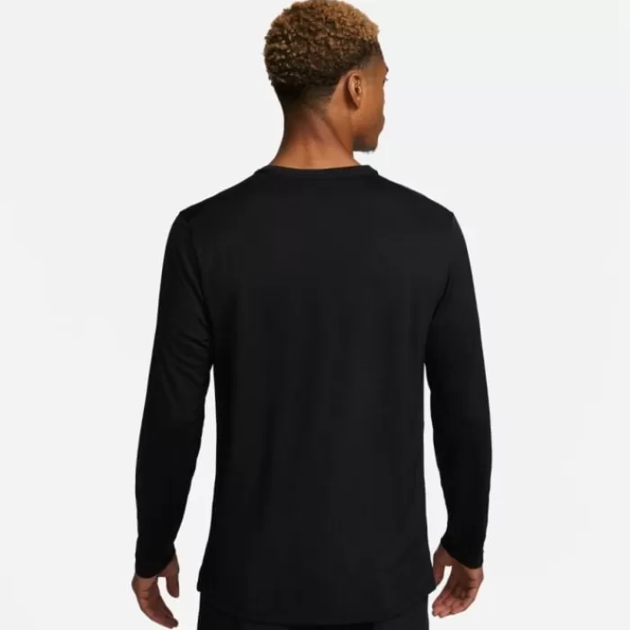 Nike Dri-FIT UV Miler Long Sleeve Tee Negro Cheap