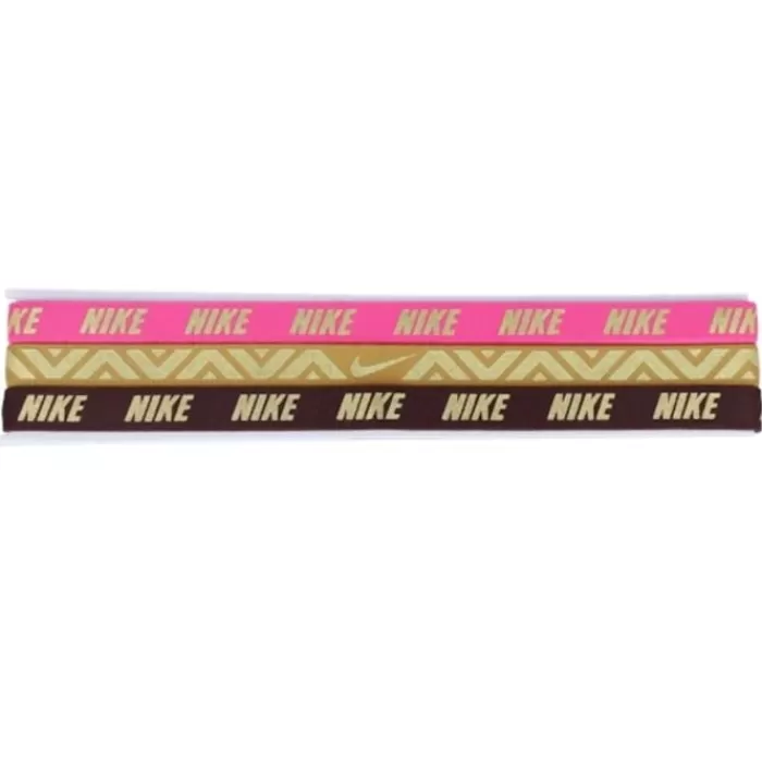 Nike Metallic Hairbands 3 Pack Oro Flash Sale