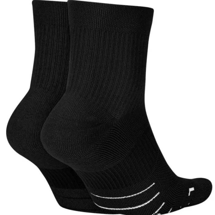 Nike Multiplier Ankle 2-Pack Socks Negro New