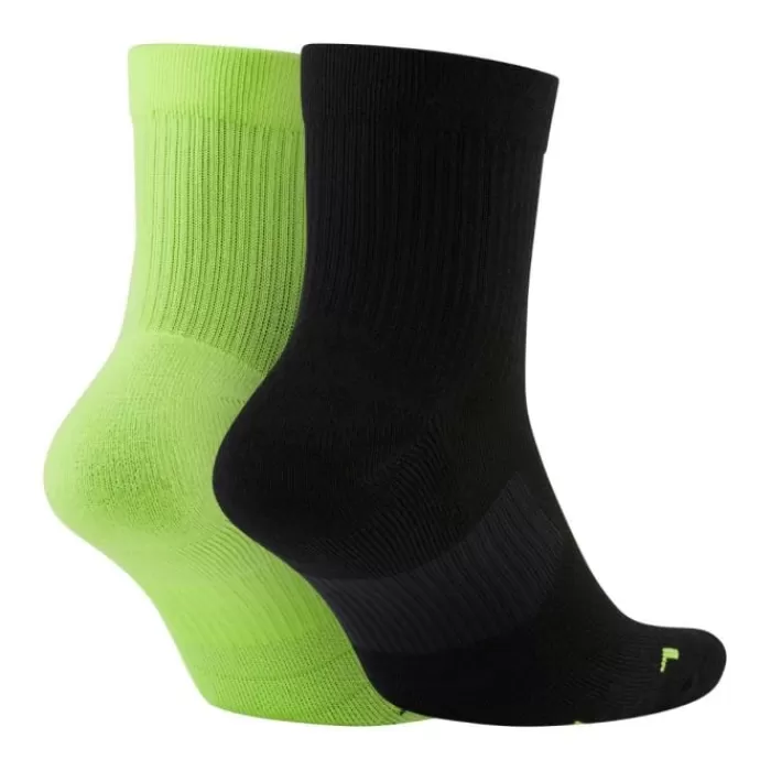 Nike Multiplier Ankle 2-Pack Socks Verde New