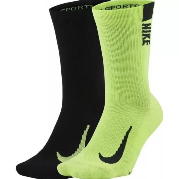 Nike Multiplier Crew 2-Pack Socks Verde Fashion