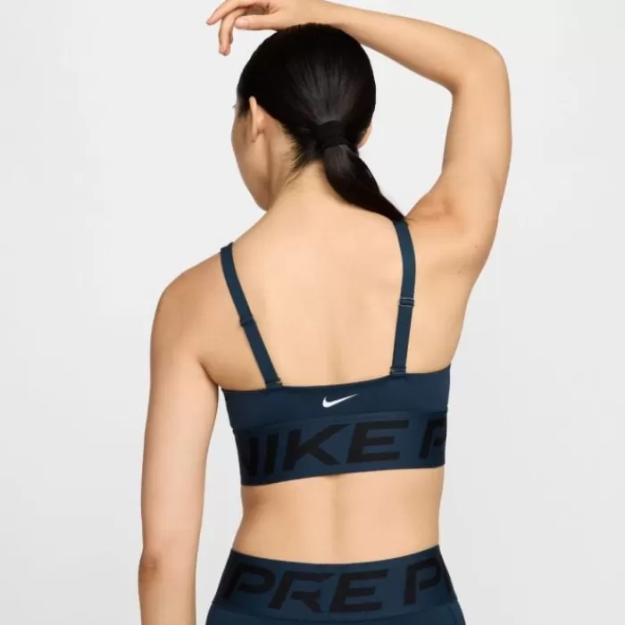 Nike Pro Indy Plunge Bra Bold Azul New