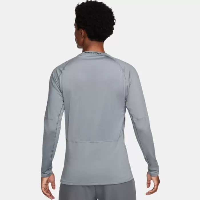 Nike Pro Warm Long Sleeve Tee Gris Best Sale