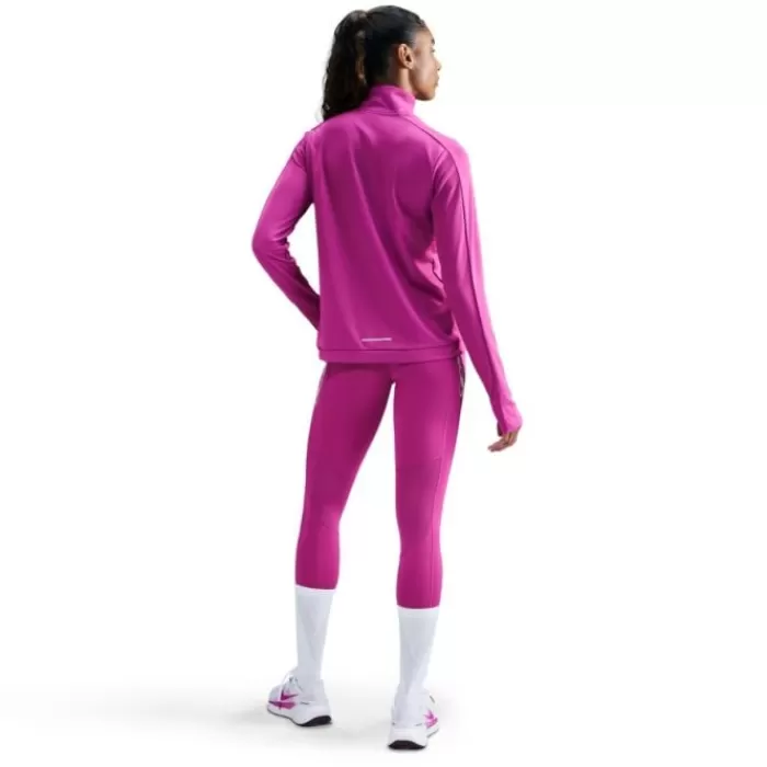 Nike Swoosh Heathered Half Zip Midlayer Rosa Online