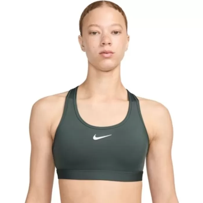 Nike Swoosh Medium Support Bra Verde New