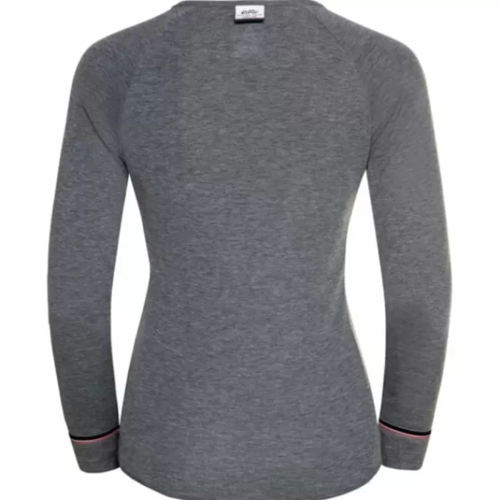 Odlo Active Crew Neck Long Sleeve Top Gris Outlet