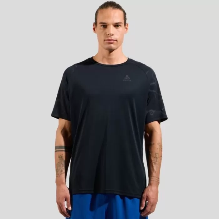 Odlo Essential Print T-Shirt Crew Neck Negro Store