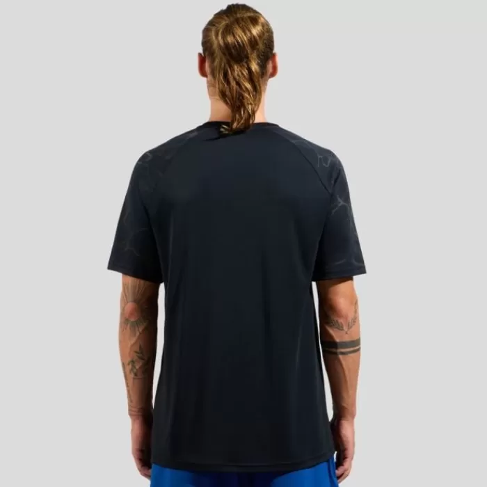 Odlo Essential Print T-Shirt Crew Neck Negro Store