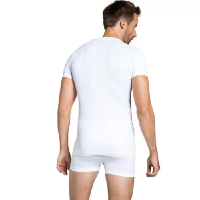 Odlo Top Crew Neck Short Sleeve Performan Blanco Flash Sale