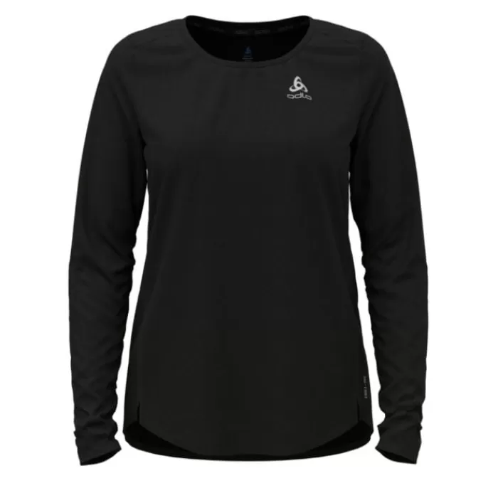 Odlo T-shirt Crew Neck Long Sleeve Zeroweight Negro Hot