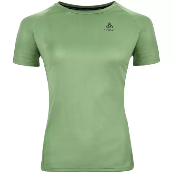 Odlo T-Shirt Crew Neck Short Sleeve Essential Verde Clearance