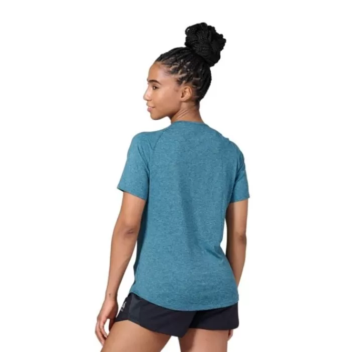 Odlo T-shirt Crew Neck Short Sleeve Run Easy Azul Cheap