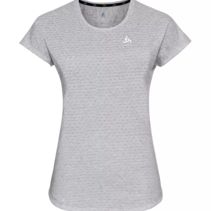 Odlo T-Shirt Short Sleeve Crew Neck Run Easy Gris Best Sale