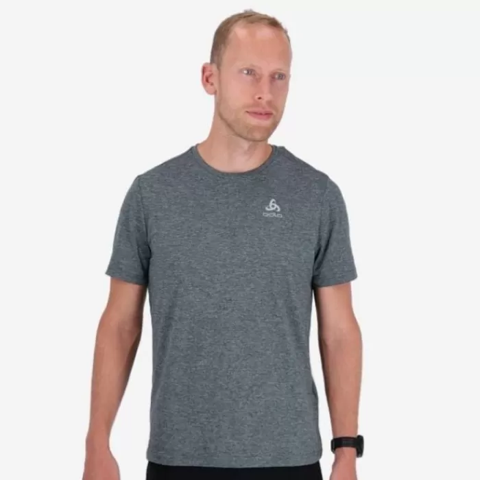 Odlo T-Shirt Short Sleeve Crew Neck Run Easy Gris Best