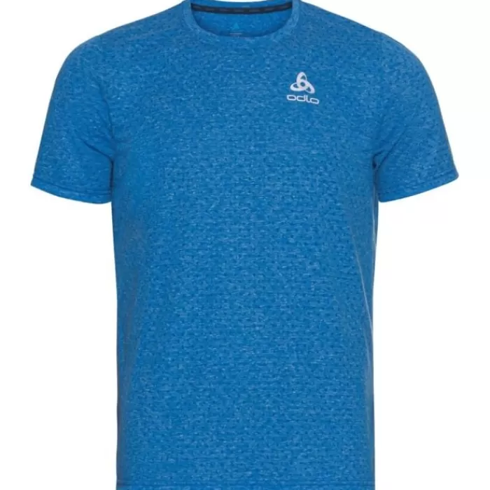 Odlo T-Shirt Short Sleeve Crew Neck Run Easy Azul Best Sale