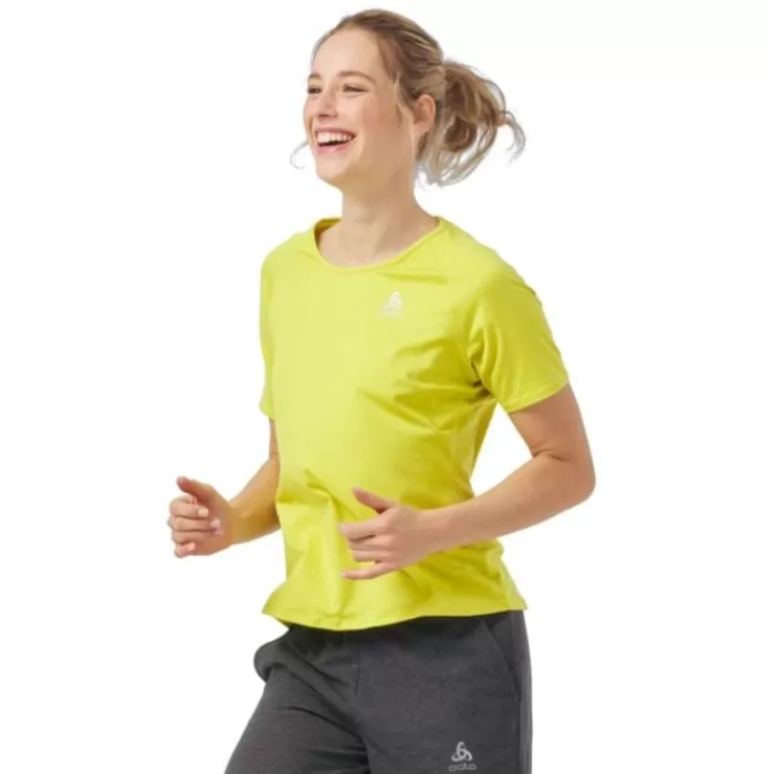 Odlo T-Shirt Short Sleeve Crew Neck Run Easy Amarillo Store