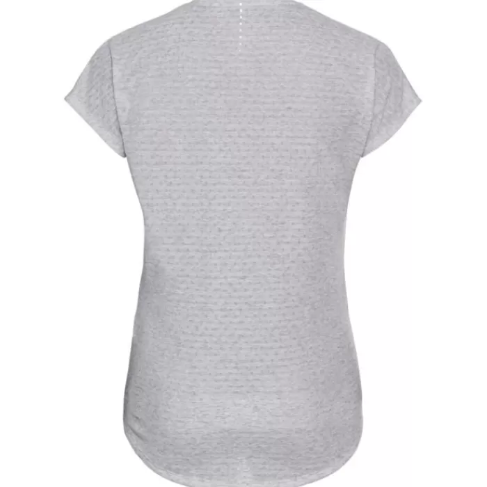 Odlo T-Shirt Short Sleeve Crew Neck Run Easy Gris Best Sale