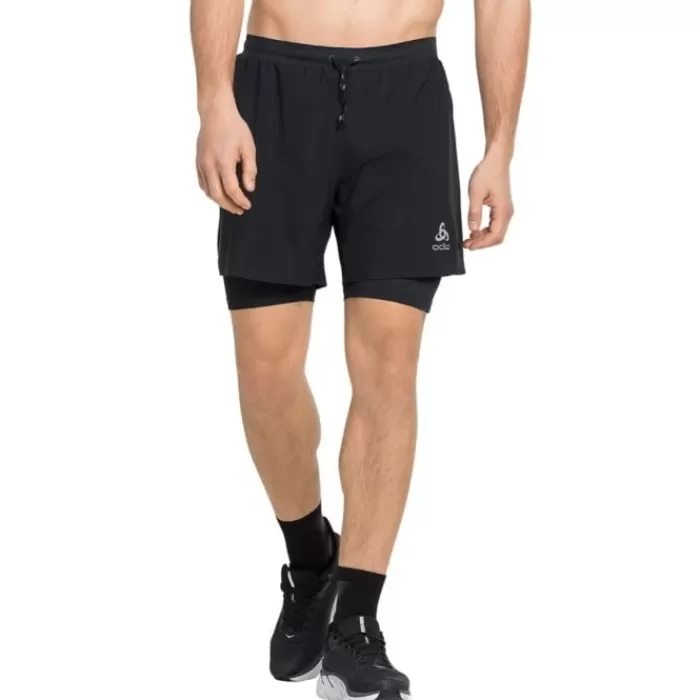 Odlo X-Alp Trail 6 Inch 2-In-1 Shorts Negro Best