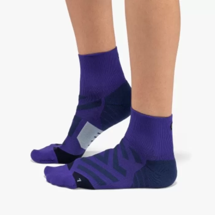 On Performance Mid Sock Morado Best Sale