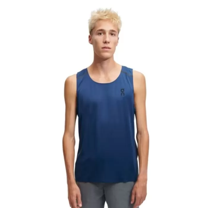 On Tank Top Azul Hot