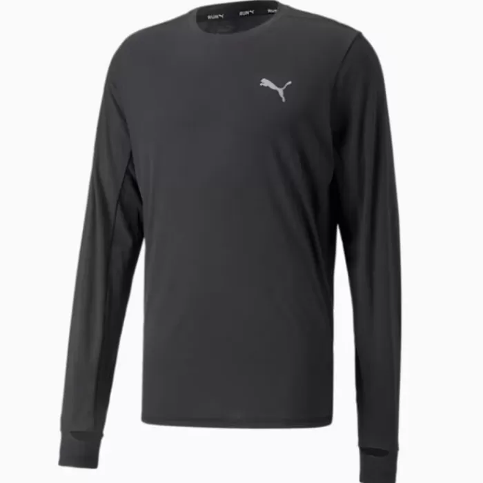 Puma Run Favorite Long Sleeve Tee Negro Shop