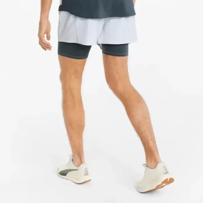 Puma Run First Mile 5" 2-in-1 Shorts Gris Cheap