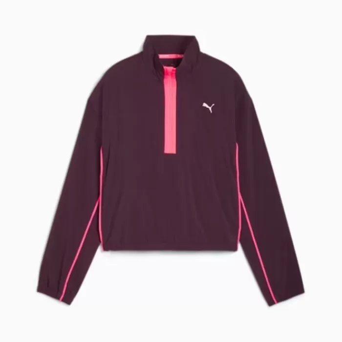 Puma Run For Her Fashion Women 1/2 Zip Morado Cheap