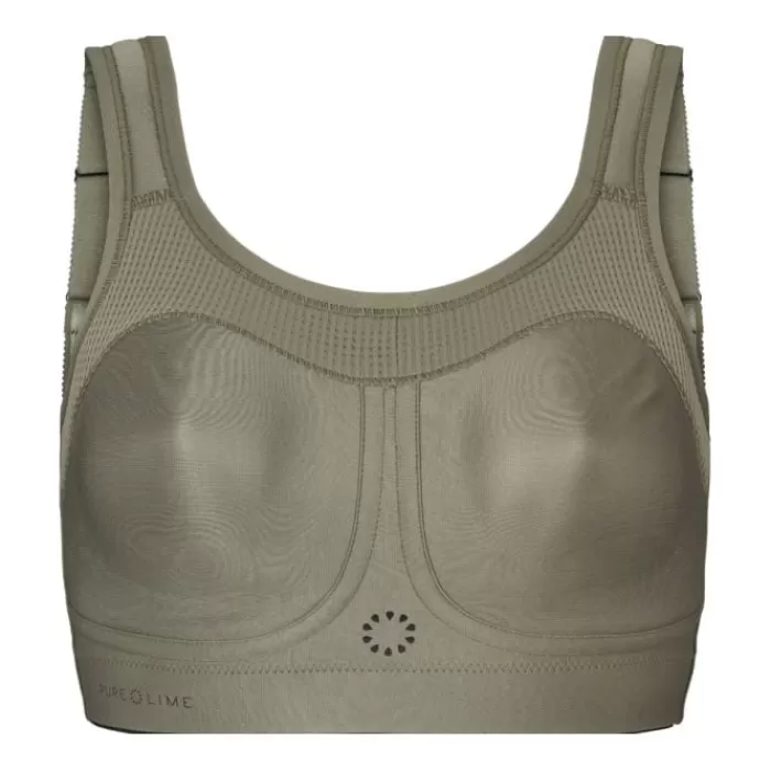 PureLime Compression Bra - High Impact Verde Sale