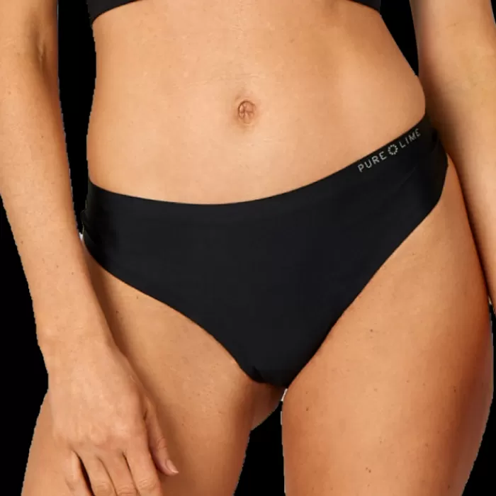 PureLime Invisible Microfiber Thong 2-pack Negro Online