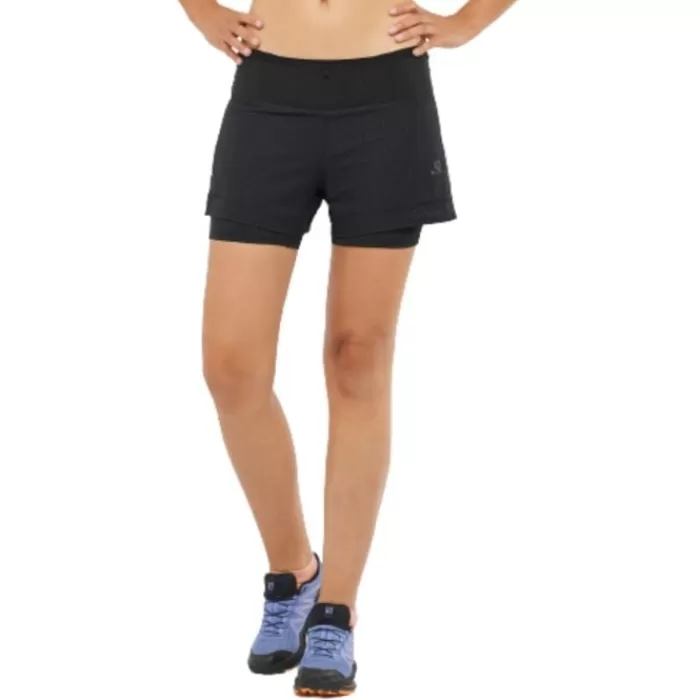 Salomon Sense Aero 2-In-1 Shorts Negro Cheap