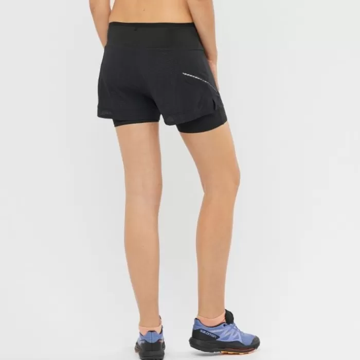 Salomon Sense Aero 2-In-1 Shorts Negro Cheap