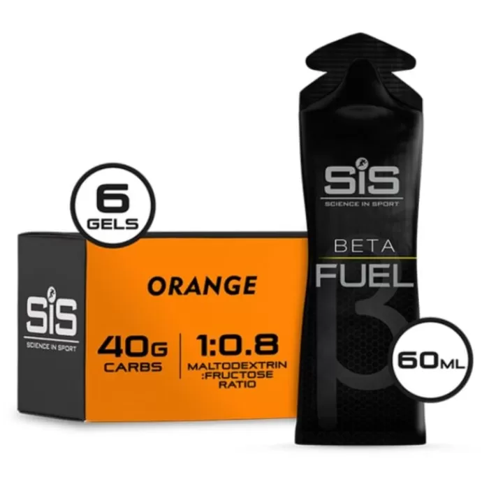 SIS Beta Fuel Gel 6x60ml. Orange Naranja Fashion