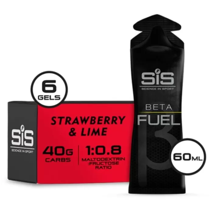 SIS Beta Fuel Gel 6x60ml. Strawberry/Lime Rojo Cheap