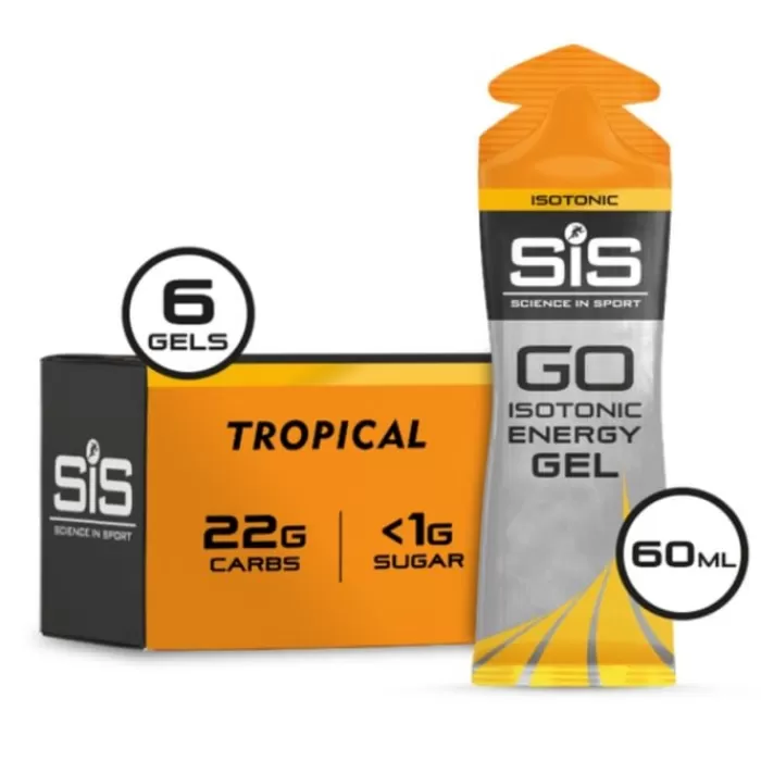 SIS Go Isotonic Gel 6x60ml Tropical Naranja Flash Sale