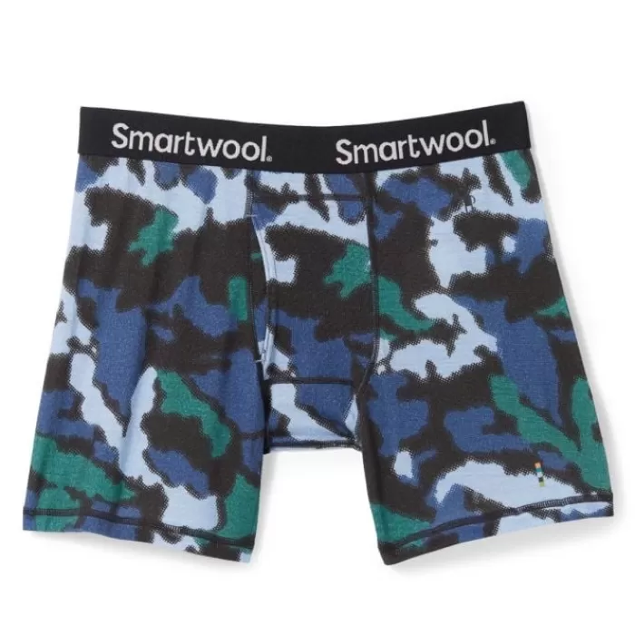 Smartwool Merino Print Boxer Breif Boxed Azul Cheap