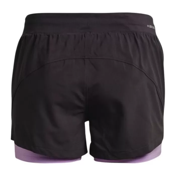 Under Armour Iso-Chill Run 2-In-1 Shorts Negro New