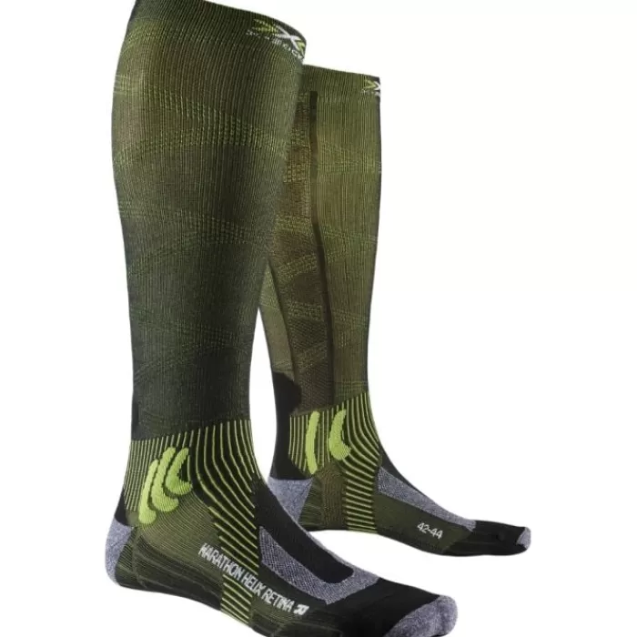 X-Bionic Marathon Helix Retina 4.0 Sock Verde Discount