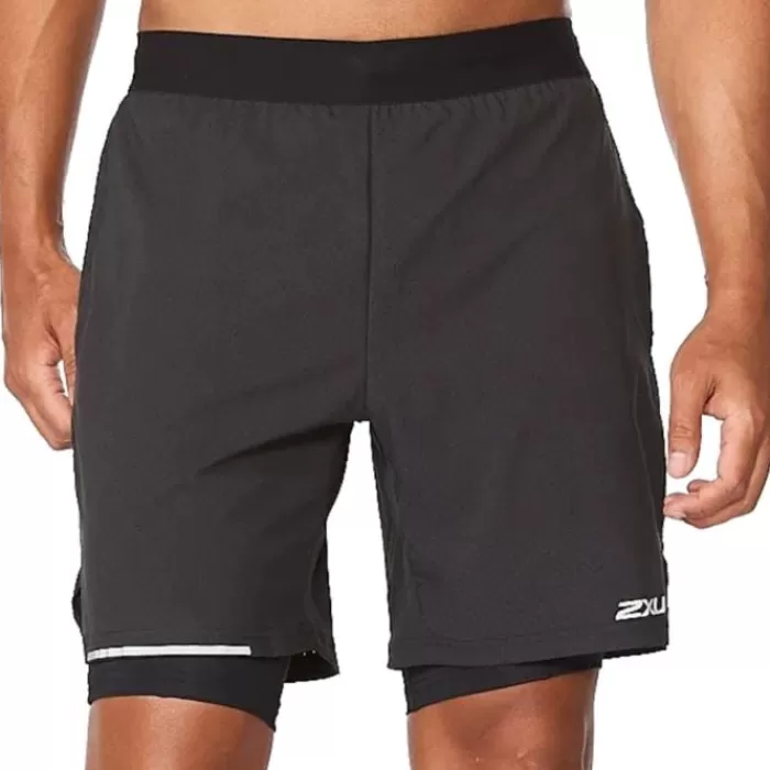 2XU Aero 2in1 7inch Shorts Negro Fashion